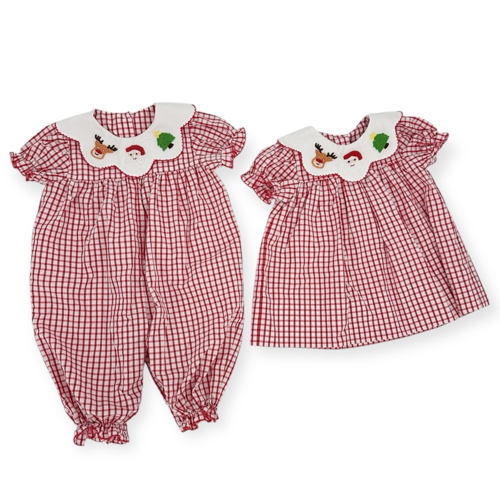DELANEY NWT 6m GIRLS‎ CHRISTMAS HOLIDAY LOT OF 2 Bubble and Dress Embroidered